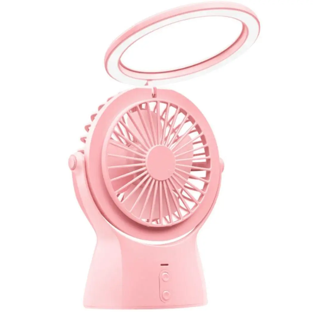 Портативный USB портативный мини вентилятор СВЕТОДИОДНЫЙ Ночник настольный с