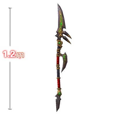 80-180 см, 1:1 WOW Arms, 3D бумажная модель, сделай сам, ручная игрушка-головоломка, мир войны, фотобумага, меч Doomhammer, подарок на Рождество - Цвет: Shivering Felspine