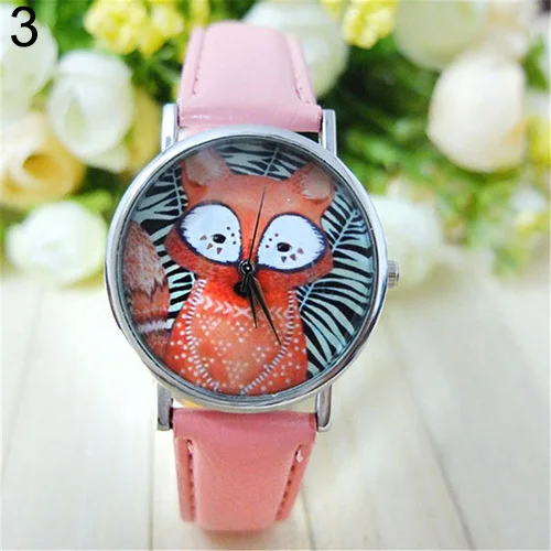 Унисекс Мужские Женские влюбленные черные белые полосы лиса циферблат