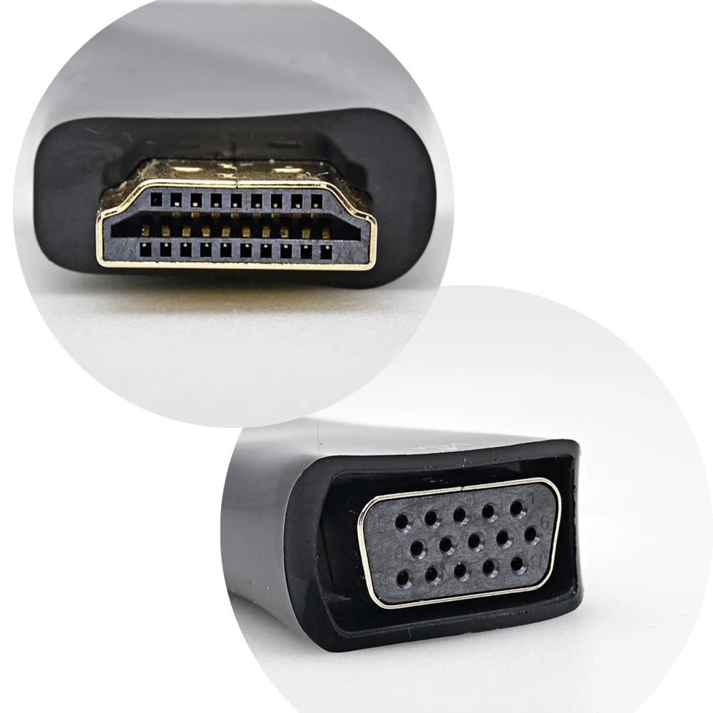 CHIPAL для HDMI в VGA конвертер HDMI2VGA адаптер 1080P Чипсет ПК компьютера ноутбук Настольный - Фото №1