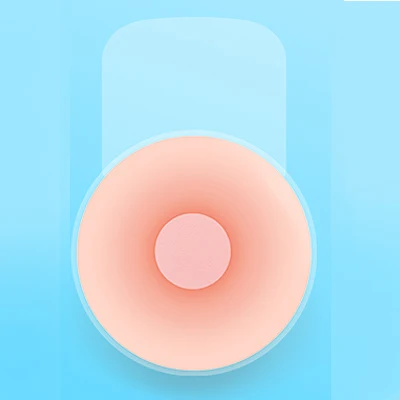 round shape 2 шт. = 1 пара, многоразовые невидимые самоклеющиеся силиконовые накладки на соски для груди, наклейки на бюстгальтер, аксессуары для бюстгальтера для женщин - Цвет: round shape