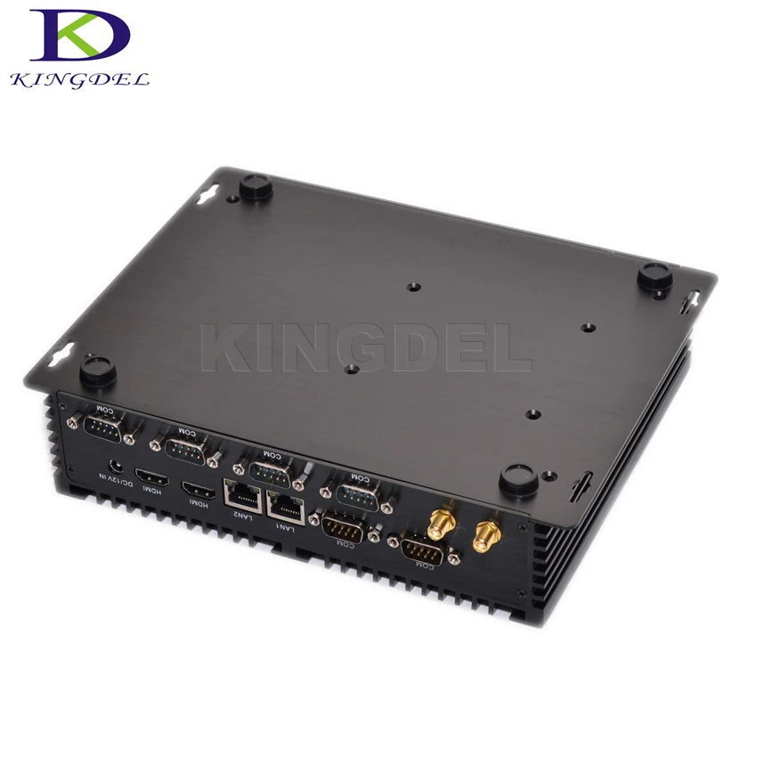 

Kingdel Fanless Industrial Mini PC Win10 Core i7 i5 i3 2*Intel Gigabit Lans 6*RS232 8*USB Micro Computer Linux 3G 4G Wifi 2*HDMI