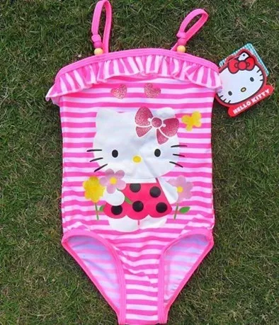 Wholesale girls lace cartoon swimsuit Free shipping |