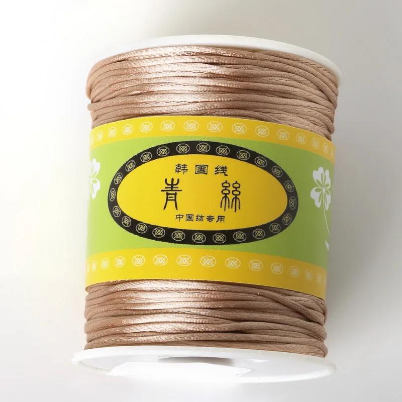 _ 1 5 мм 70 м/рулон нейлоновый шнур атласная плетеная веревка Смешанная 21 цвет