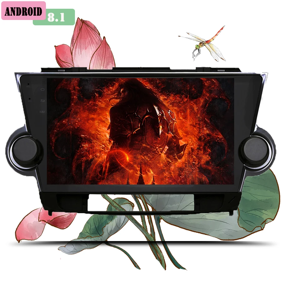 10 1 &quotHD IPS дисплей Android 8 0 автомобильный Радио dvd плеер Музыка Видео gps navi планшет