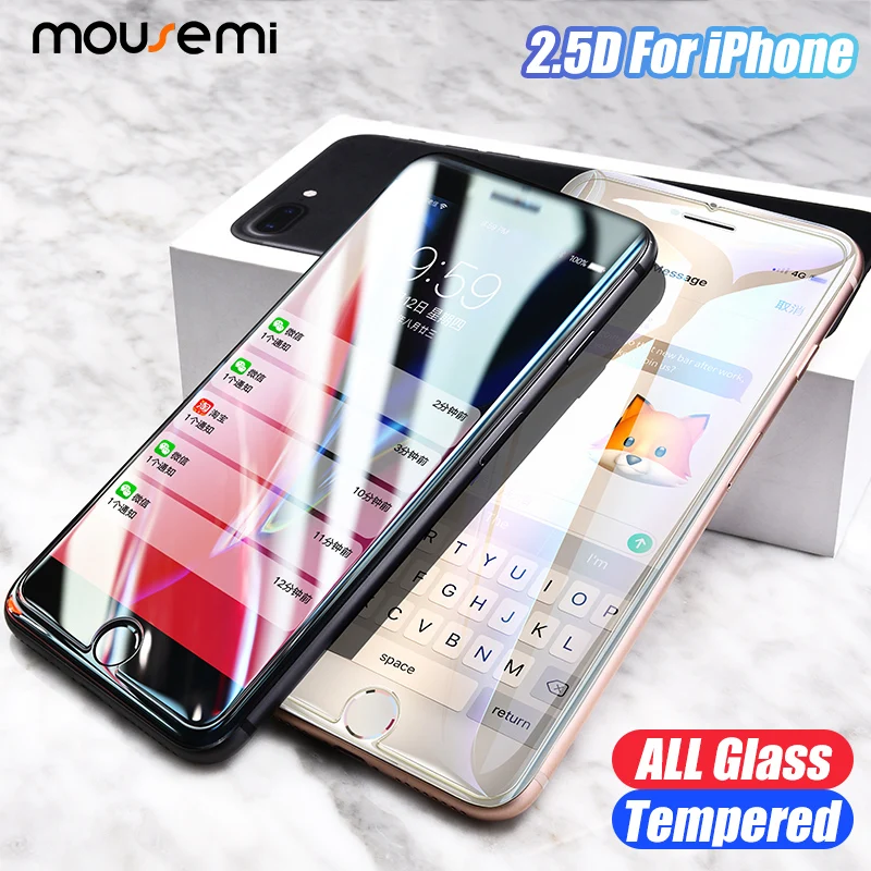 MOUSEMI XS MAX XR для iPhone X Защитное стекло экрана 6 7 6S 5 5S SE 8 Plus экрана|Защитные стёкла и