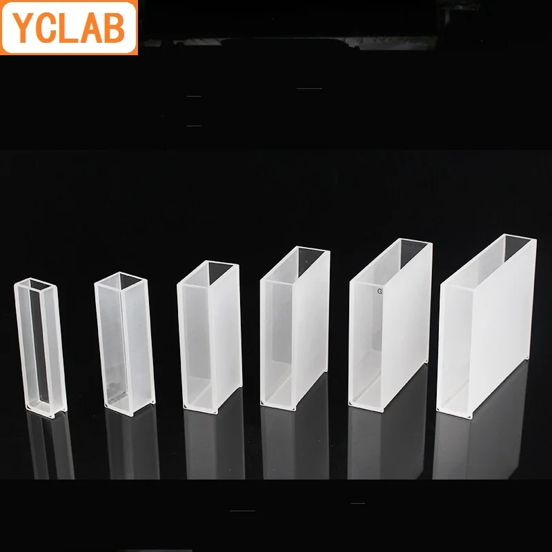 YCLAB 10mm Cuvette 751 колориметр стеклянных клеток 3 5 mL лабораторное химическое