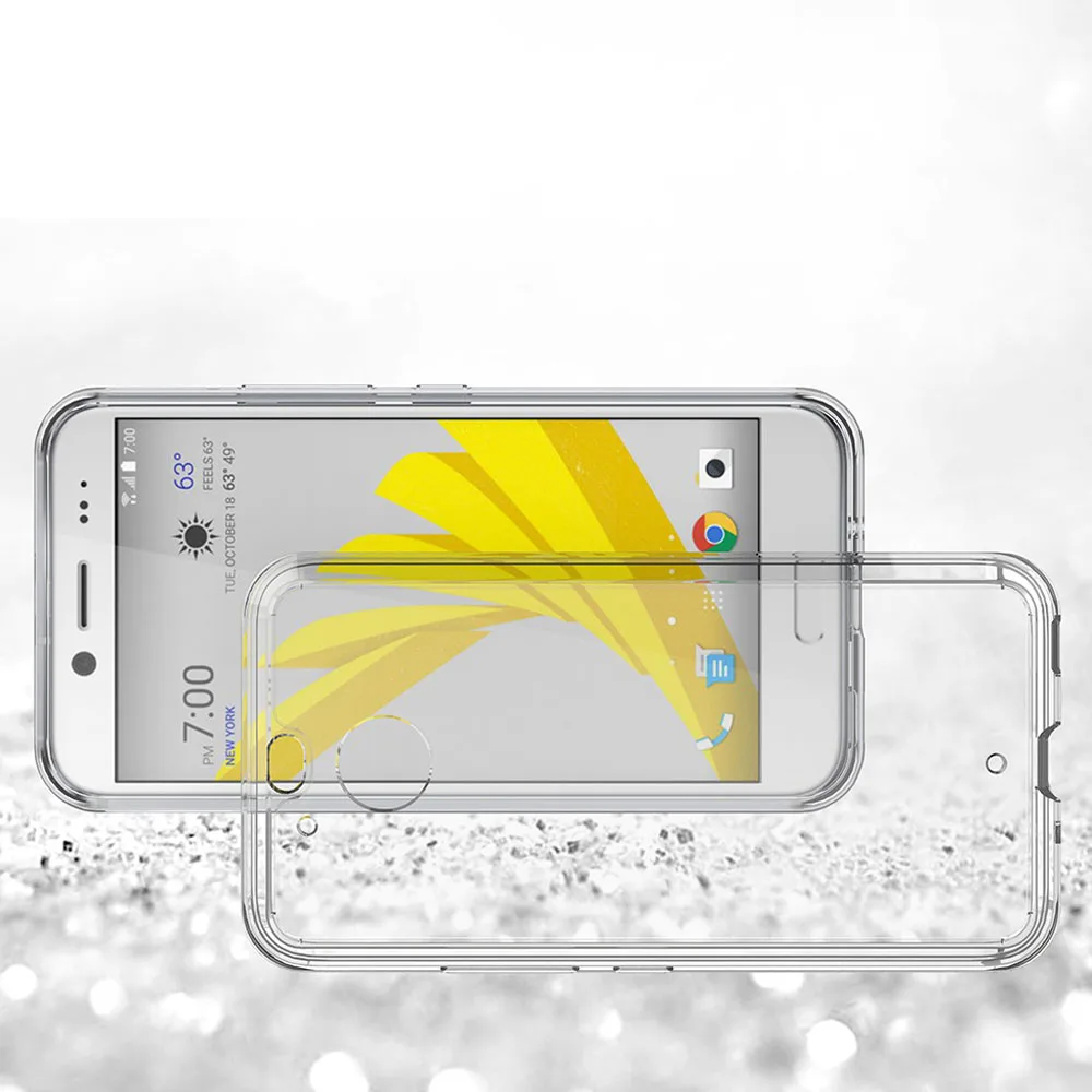2016 New Acrylic Back Cover Slim Fit Shockproof Protective TPU Bumper Case Transparent Clear Phone For HTC Bolt / 10 Evo | Мобильные