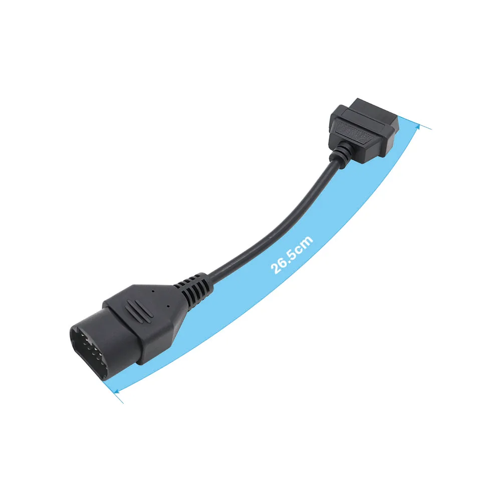 10 шт./лот для MAZDA 17 Pin 17Pin мужской to OBD OBD2 OBDII DLC 16 16Pin женский автомобильный