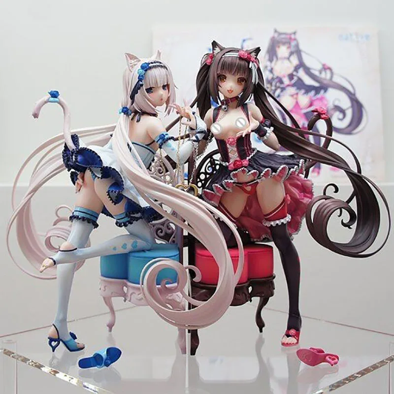 Anime Figure Native Nekopara Chocola &amp Vanilla 1/7 Scale PVC Action Sexy Girl Collection Model of Toys | Игрушки и хобби