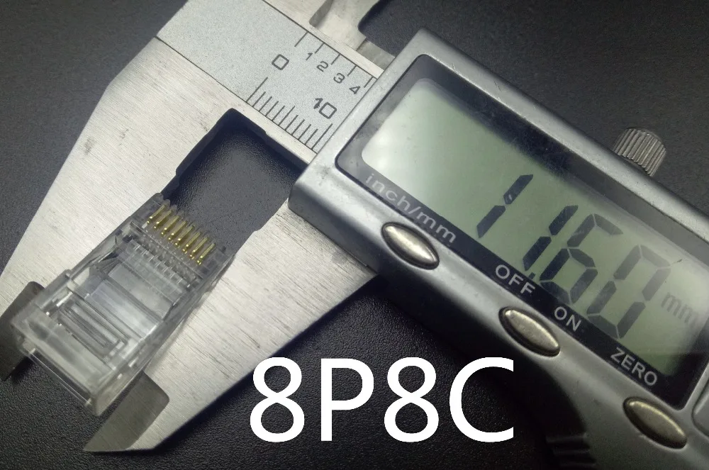 20pcs 4Pin 6Pin 8Pin кабель Конец Разъемы Вилки телефонный разъем интернет-разъем. RJ9 4P4C RJ11 6P2C 6P4C 6P6C RJ45 8P8C
