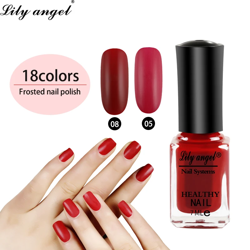 Матовый лак для ногтей на водной основе Lily angel привлекательный Гель-лак УФ-лак