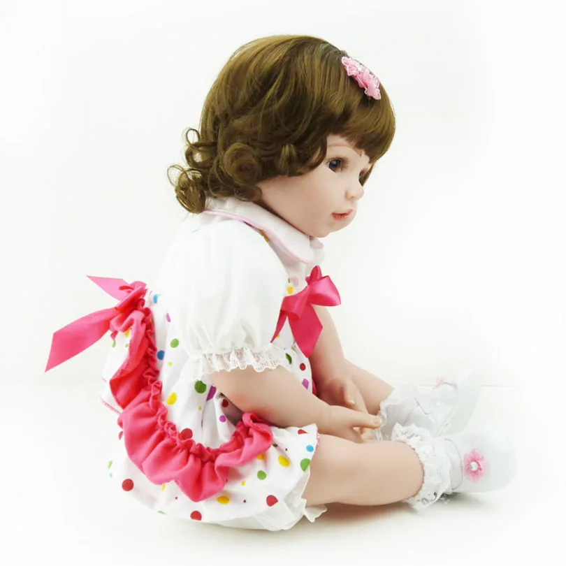 Кукла реборн силиконовая Реалистичная для девочек милая хлопковая игрушка
