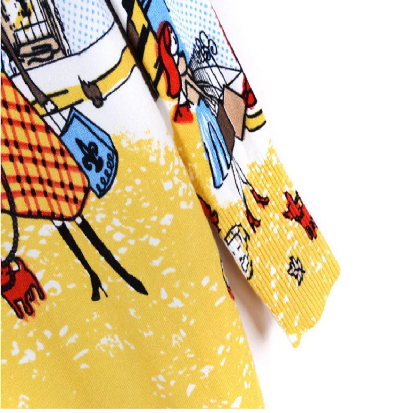 Women Fashion Sweater Dress Plus Size Casual Knit Dresses 2015 Autumn And Winter Print Long Jacket | Женская одежда