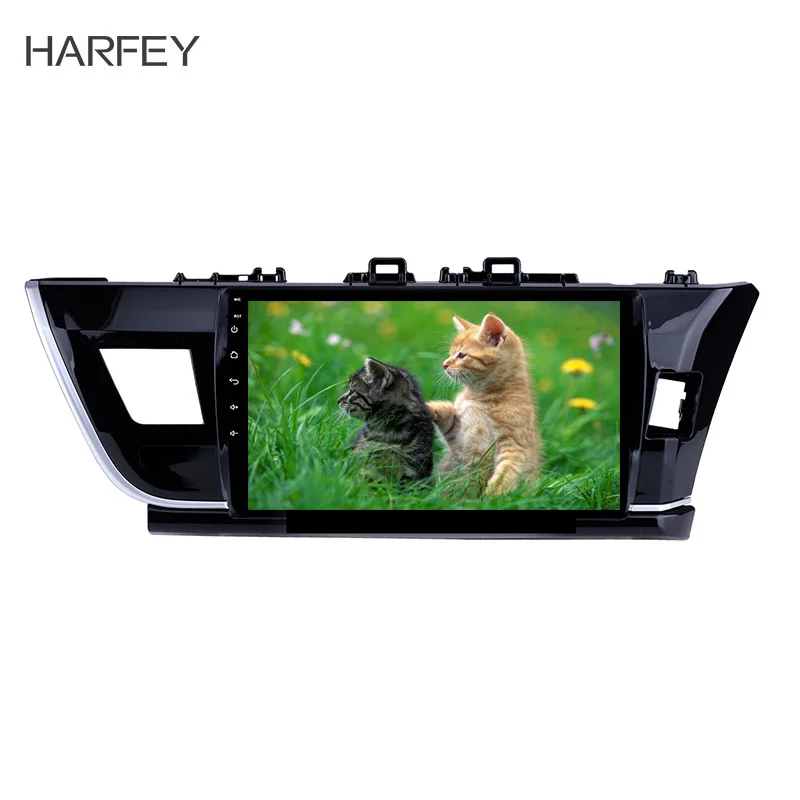 Мультимедийный плеер Harfey сенсорный экран 10 1 дюйма Android 8 для Toyota Corolla RHD 2014 2Din Wi-Fi GPS