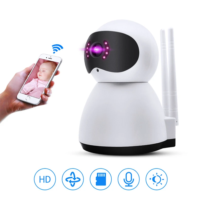 IP-камера видеонаблюдения 720P 1080P Wi-Fi двусторонняя аудиосвязь | Безопасность и
