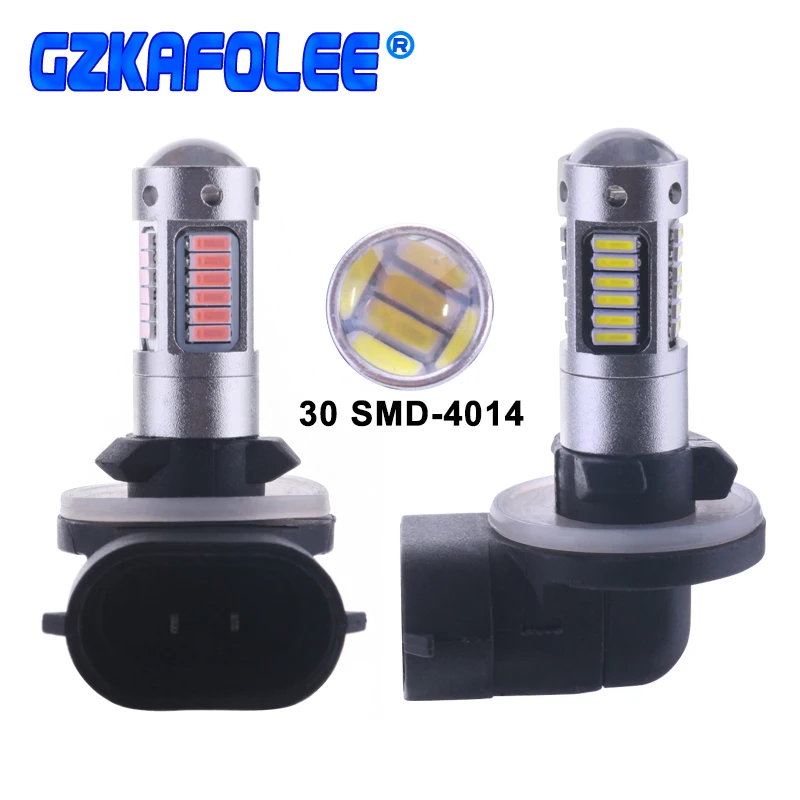Gzkafolee 880 led 881 h27 автомобисветильник фары s противотумансветильник белый желтый 30 SMD 4014 500LM для BMW|Передние