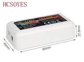 Mi. Light FUT038 DC12V 24V 2 4 ГГц зона RGBW светодиодные полосы контроллер WiFi совместим с 5050 3528