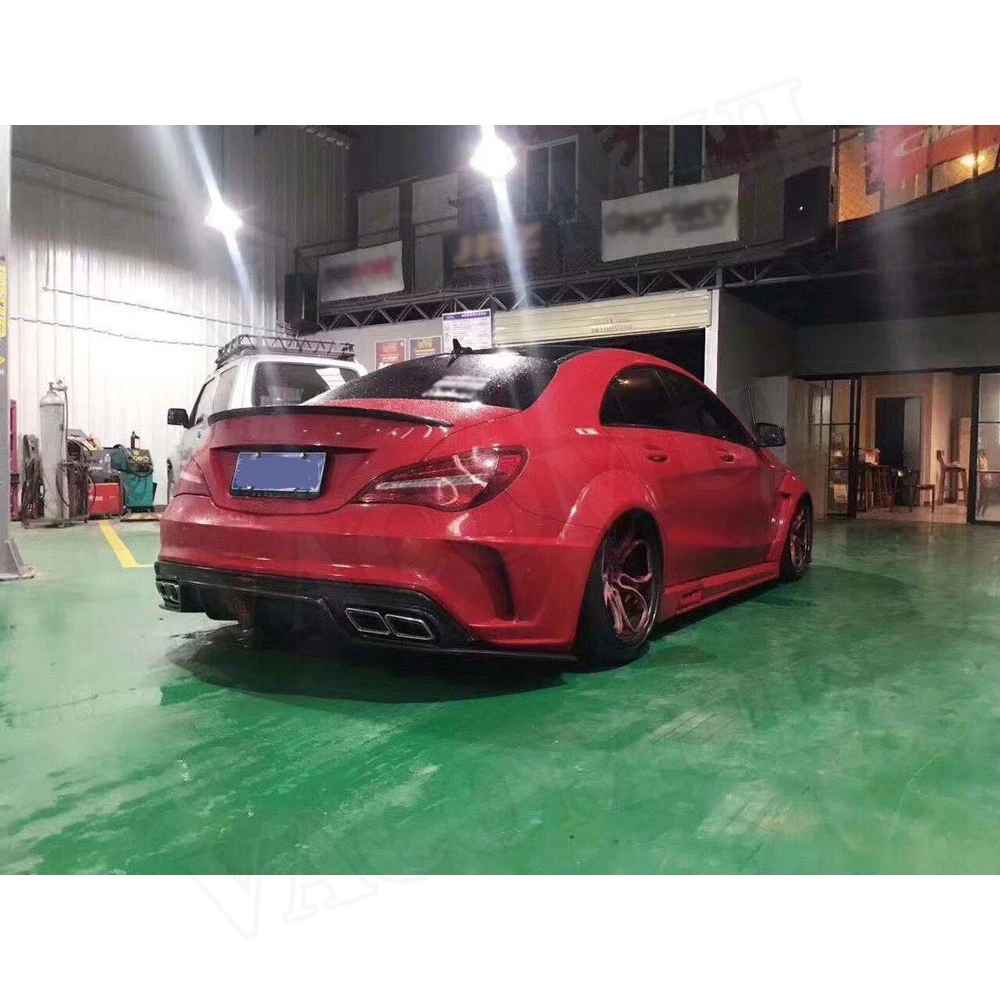 Углеродного волокна задний спойлер диффузор для Benz cla Class W117 CLA200 CLA250 CLA260 CLA45 2013- с светодиодный свет