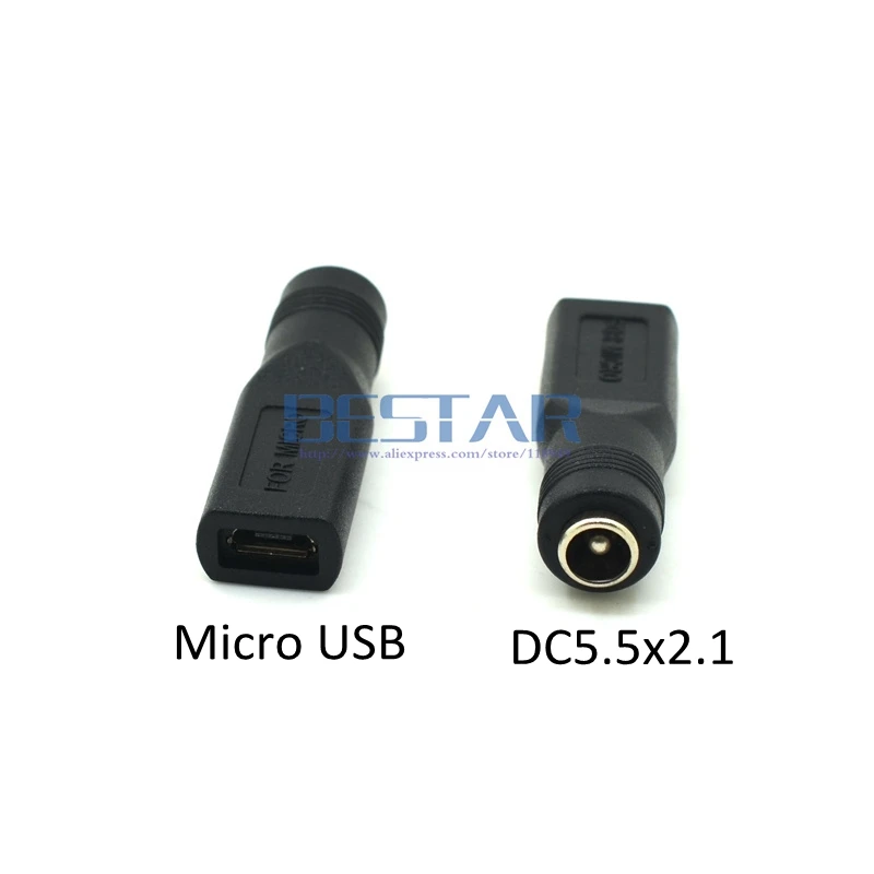 5 В DC 5.5x2. 1 мм разъем питания для Micro USB 2 0 Женский 5*2 5x2 мм/2 адаптер|jack to micro usb|power jackusb