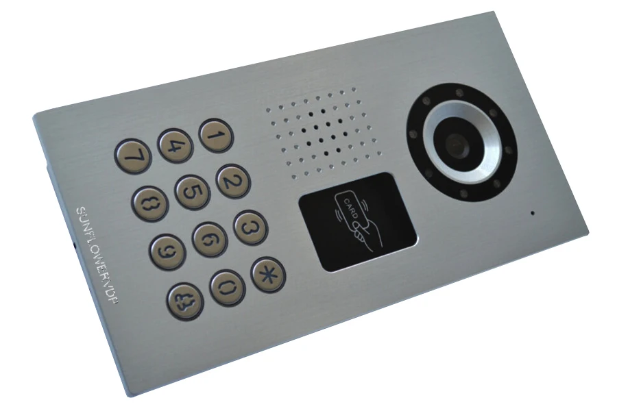 SUNFLOWERVDP Rfid видео-телефон двери IP65 Водонепроницаемый внутренняя Проводная связь
