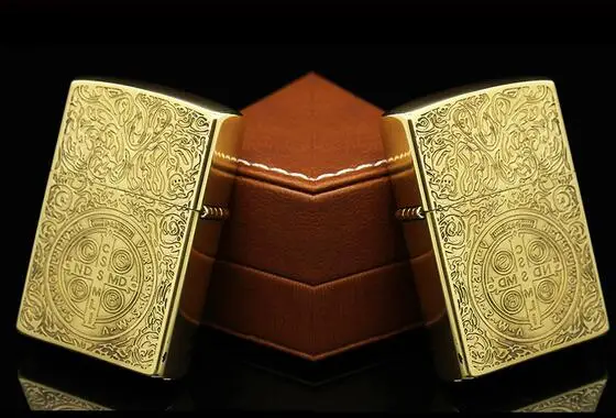 Оригинальный металлической меди травления Константин керосиновая Зажигалка