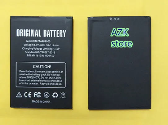 AZK 100% новый высококачественный аккумулятор 4000 мАч BAT16484000 для смартфона Doogee X5 Max x5max