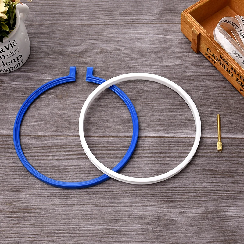 1 set 5pcs Plastic Embroidery embroidered stretch slot frame circle Cross Stitch Clamps sewing tools With Screws Color Tool Set | Дом и сад