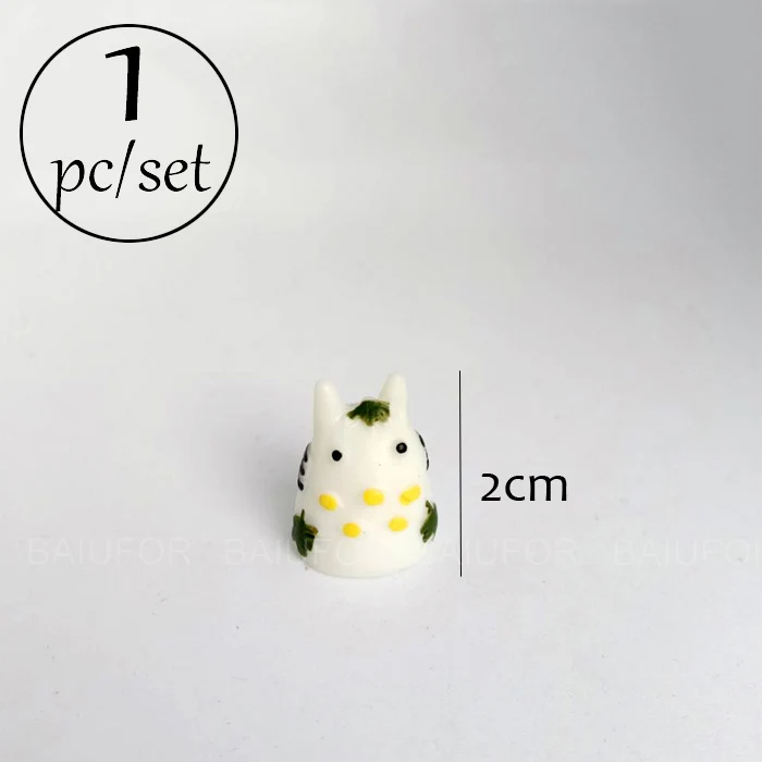 Totoro 1 piece BAIUFOR мини животные миниатюрная Фея Сад Декор Пейзаж из мха аксессуары diy Террариум фигурки Дельфин Пингвин Лебедь автобус - Цвет: Totoro 1 piece