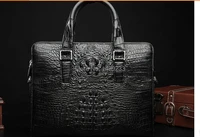 100 genuine alligator skin briefcase men laptop bag luxury men crocodile leather business bag