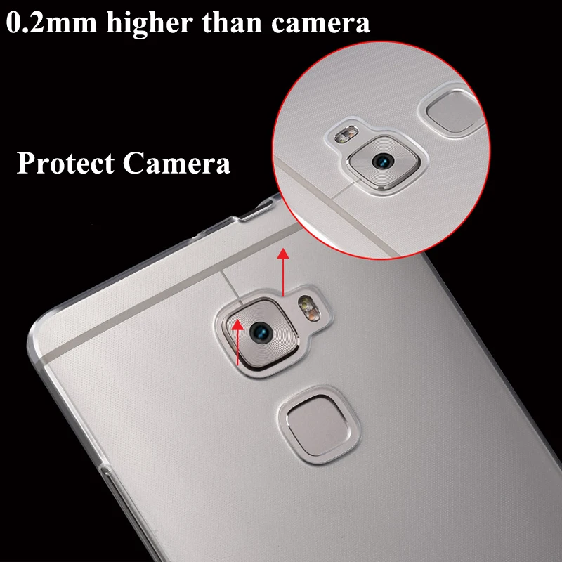 Ультратонкий Мягкий Прозрачный ТПУ чехол 0 3 мм для оригинального Huawei P8 Lite P7 P9 Plus