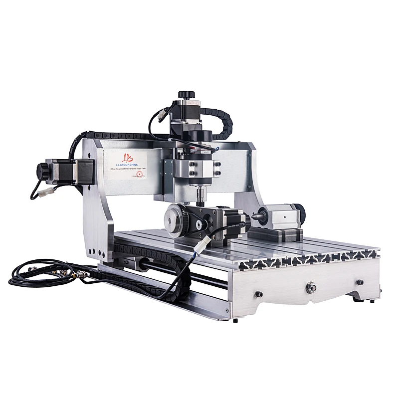 Мини-фрезерный станок с ЧПУ 3040 300 Вт шпиндель 4 оси CNC древесина PCB фрезерный