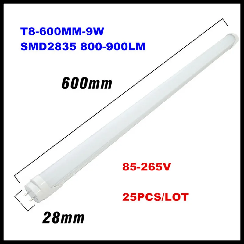 Светодиодная лампа ТРУБКА T8 2 фута 9 Вт 600 мм 0 6 м|led tube light|led bulb lightled lamp |