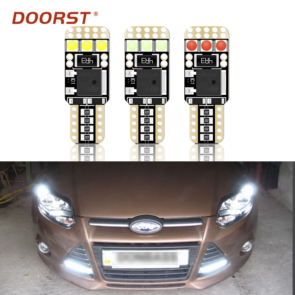 Canbus T10 светодиодный 168 194 W5W в Белый Красный габарисветильник для Ford Focus 1 2 3 хэтчбек