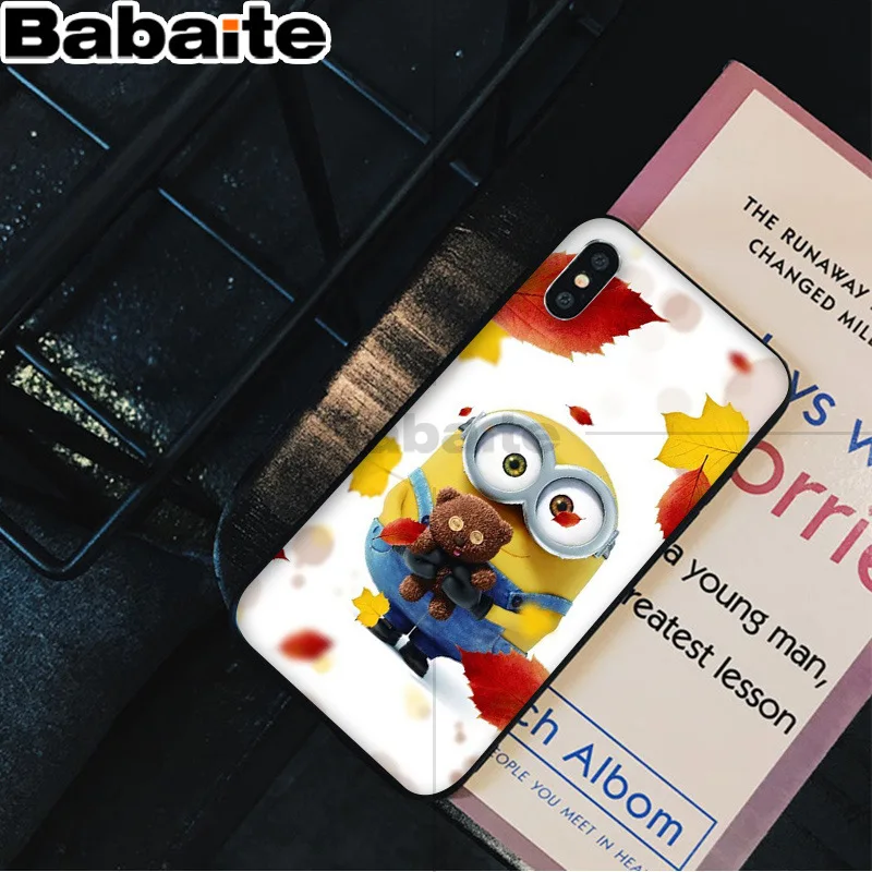 Babaite желтый Миньоны DIY Роскошный Высокий протектор на конце чехол для Apple iPhone 8 7 6 6S Plus X XS MAX 5 5S SE XR Чехол для мобильного телефона - Цвет: A11