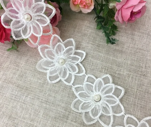White flower 3 Декоративная большая жемчужина-бабочка бюстгальтер сменные ремешки Нижнее белье Пояс женский бюстгальтер аксессуары плечевые кружевные ремни - Цвет: White flower 3