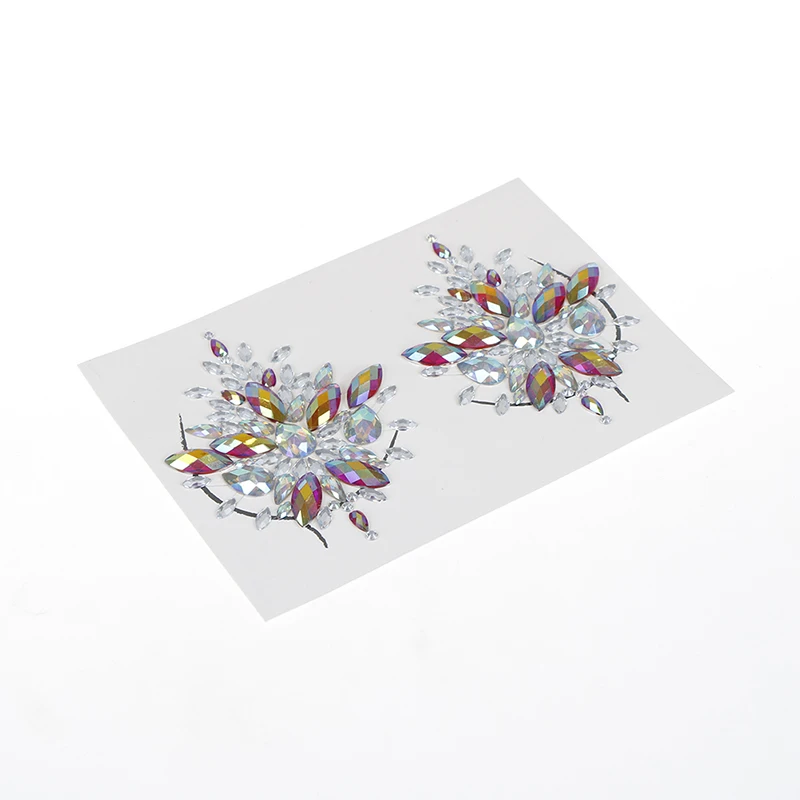 

Breast Petal Chromophous Acrylic Chest Paste Breast Pasties Adhesive Stickers Breathable Nipple Covers Bra