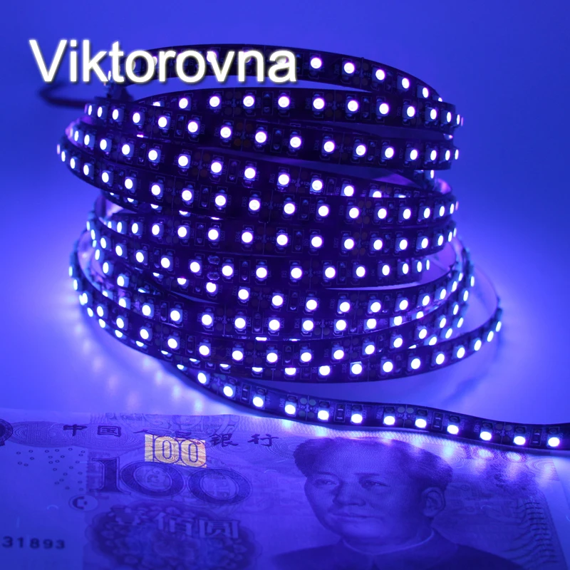 12В ультрафиолетовый УФ LED Blacklight водонепроницаемый не/IP65 ночная рыбалка 395nm 120