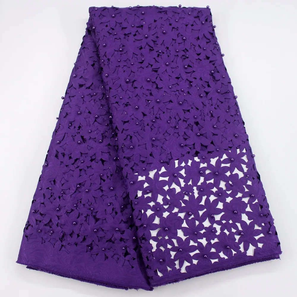 Новейшая африканская ткань высокого качества с бусинами доступна в