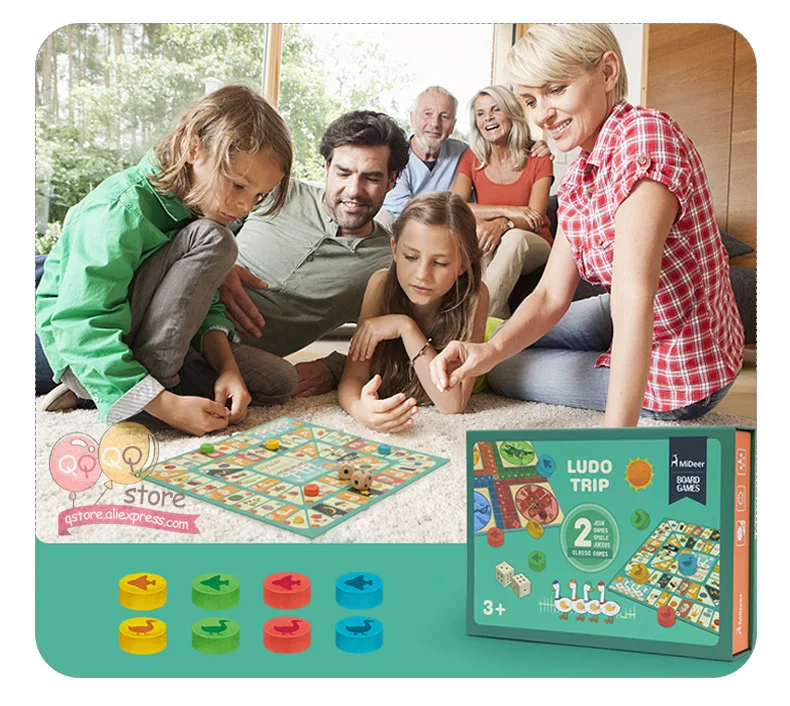 MiDeer Детские деревянные игрушки Ludo Trip Go Swan полёт Дневник Классический Летающий шахматы Бумага Настольная игра Развивающие игрушки для детей подарок