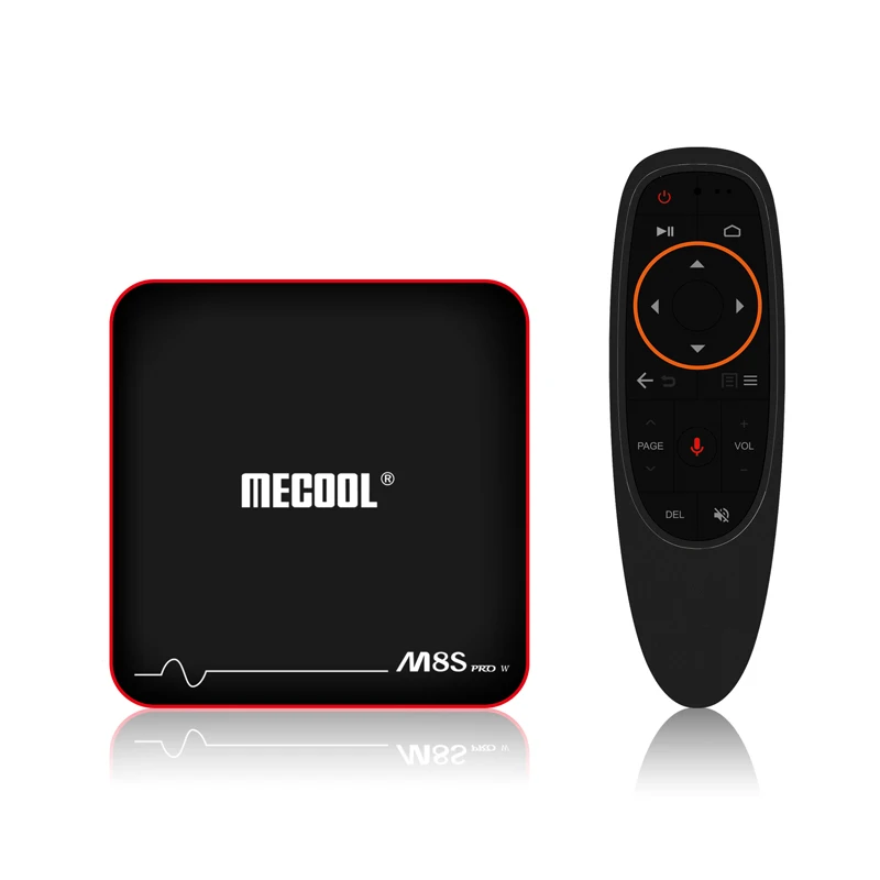 MECOOL M8S PRO W 2 4G голос Управление Декодер каналов кабельного телевидения Amlogic S905W