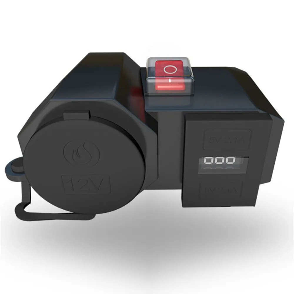 12V водонепроницаемый двойной USB зарядное устройство мотоцикл адаптер питания