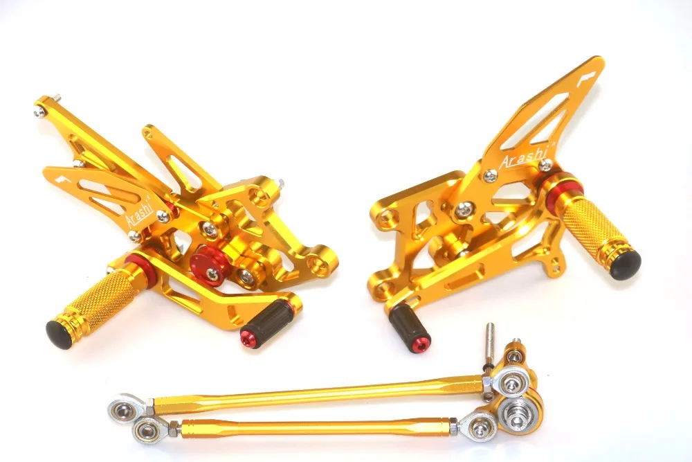 CNC регулируемый задний комплект Rearsets для HONDA CBR600RR 2007 08 09 10 11 12 13 14 15 16 17 18 2019