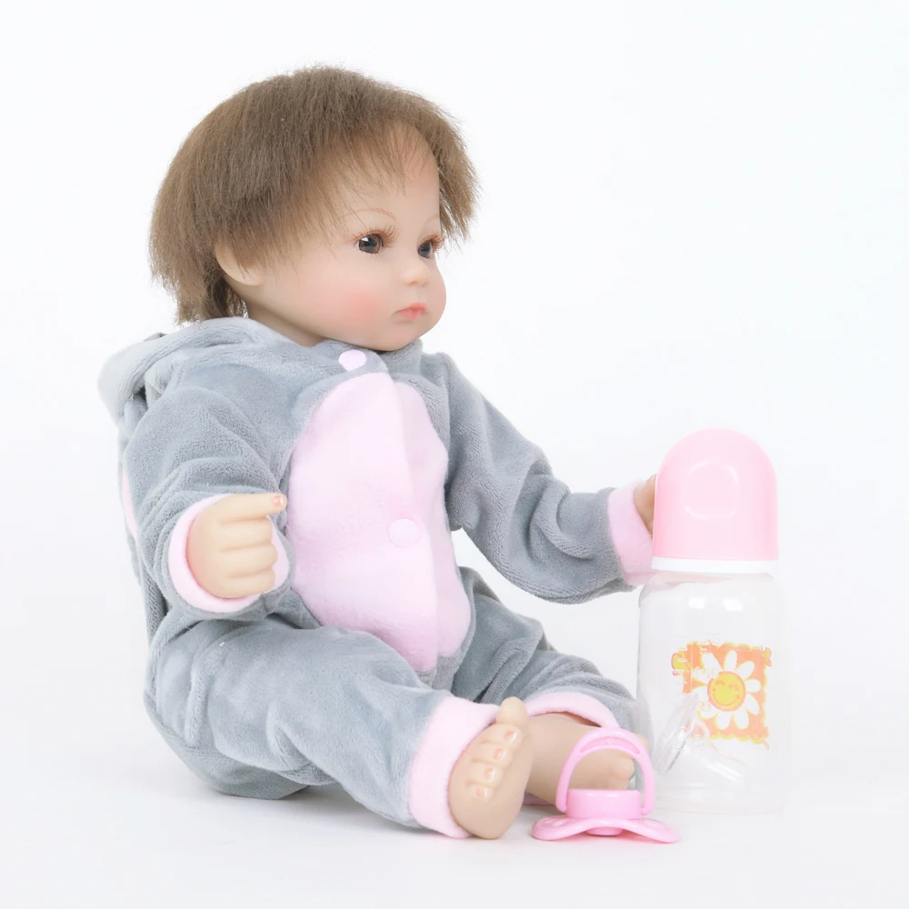 

Educational Toy Style and E-co Friendly material Lifelike Doll Baby 22" Cloth Body Reborn Baby Doll Kit