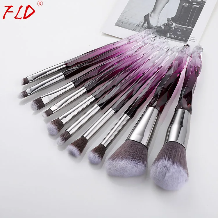 Style5 FLD 10 шт. набор кистей для макияжа, основа для румян, кисти для подводки глаз, брови консилер, набор кистей для макияжа, набор косметических инструментов - Handle Color: Style5