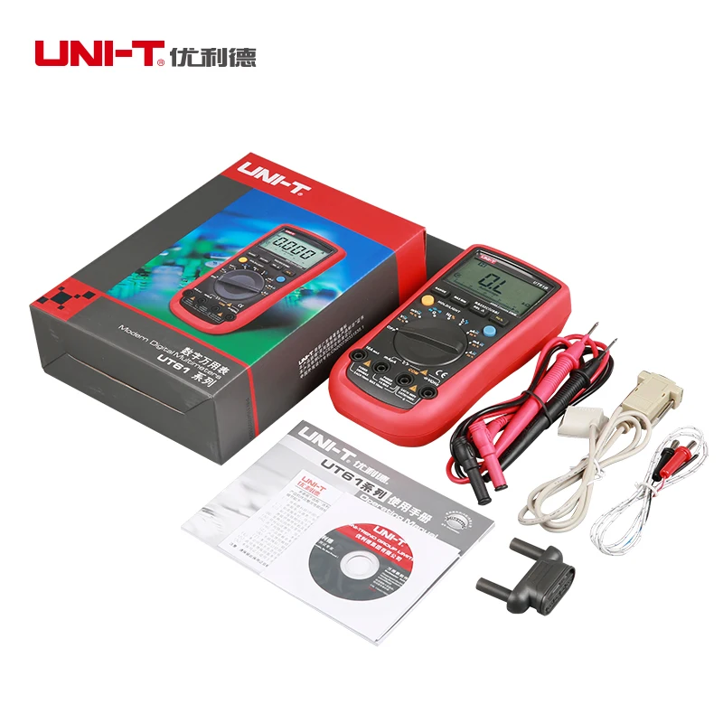 Цифровой мультиметр UNI T UT61C аналоговый измеритель напряжения и температуры с ЖК