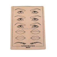 1pcs 14 519 5cm top quality permanent makeup eyebrow lips tattoo practice skin training skin set for beginners