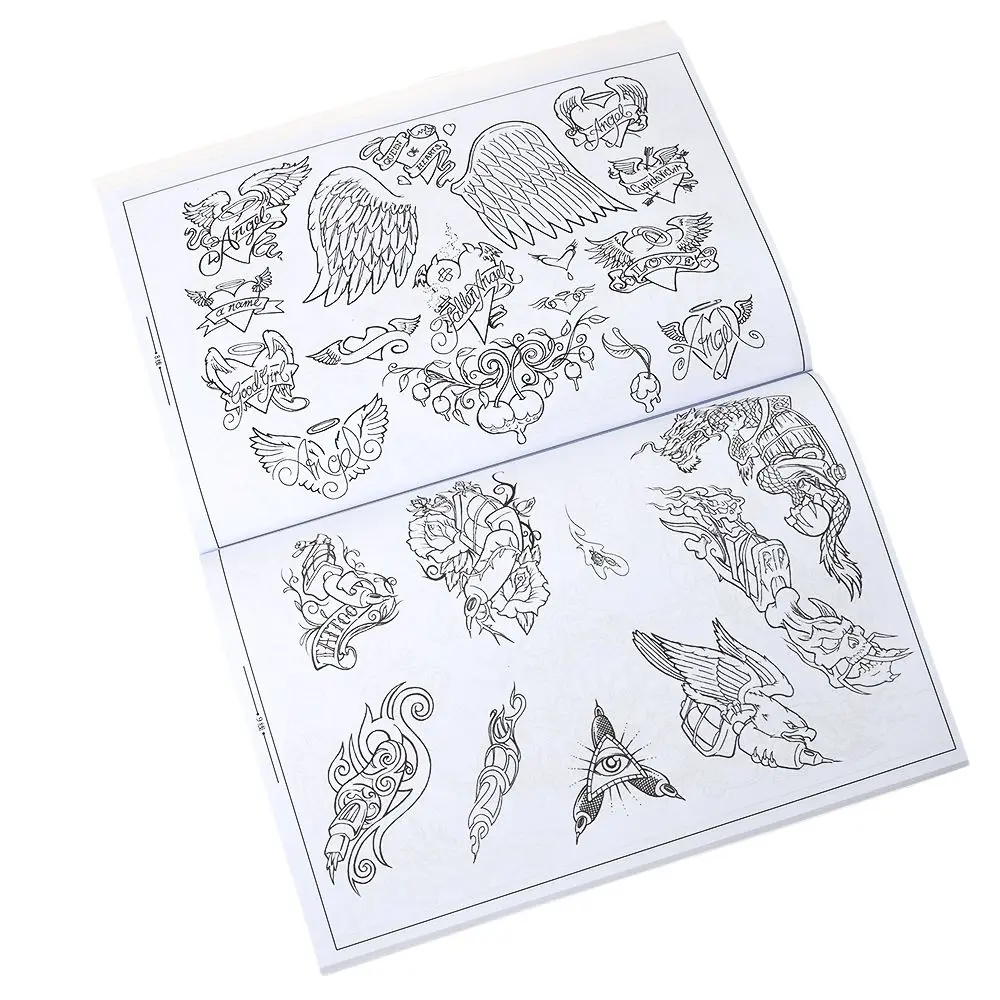 

Tattoo Book Designs Small Pattern Professional Tattoo Flash Magazine Manuscript Sketch Body Books Flash A4 Size