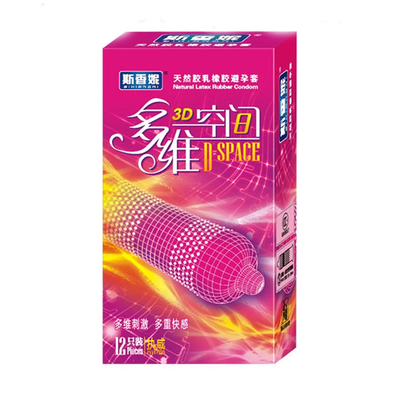 36 шт./лот натурального латекса Презервативы 3 коробка смешных из с шипами