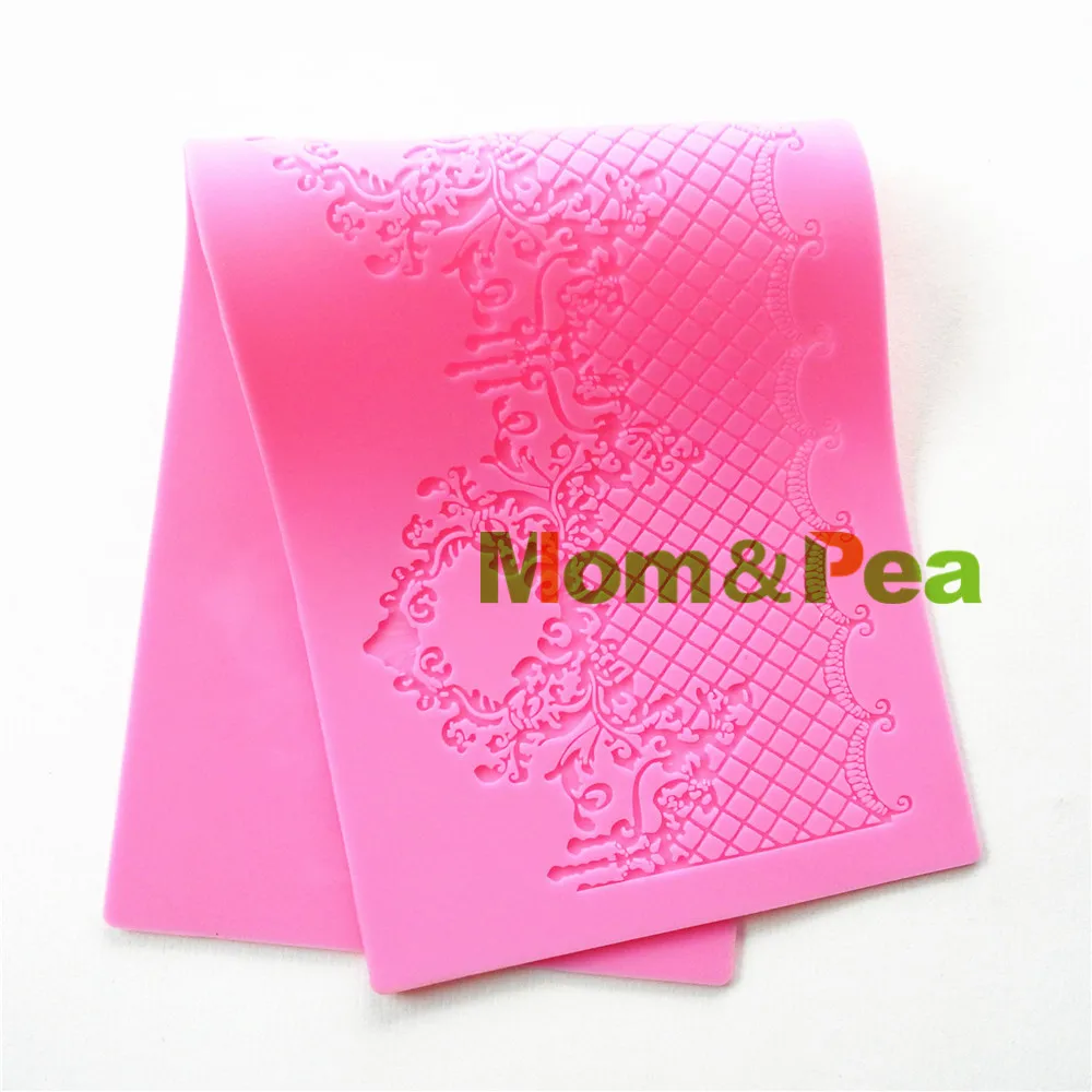 Mom & Pea GX143 Бесплатная доставка силиконовая кружевная форма большого размера для
